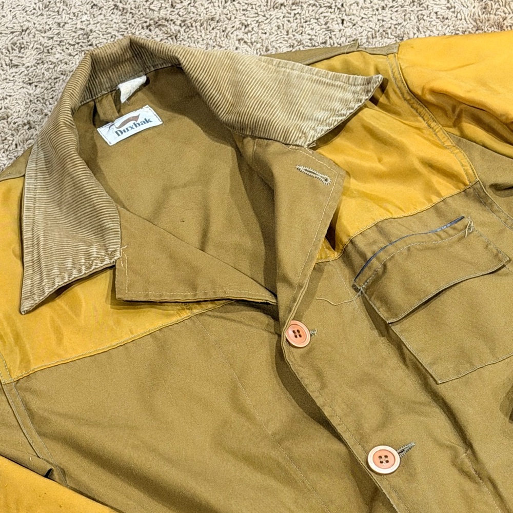 DUXBAK Vintage Jacket Men's 44 Tan 60's/70's Hunting Jacket
